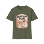 Cowboy Tears on the Rocks T-Shirt Vintage Design