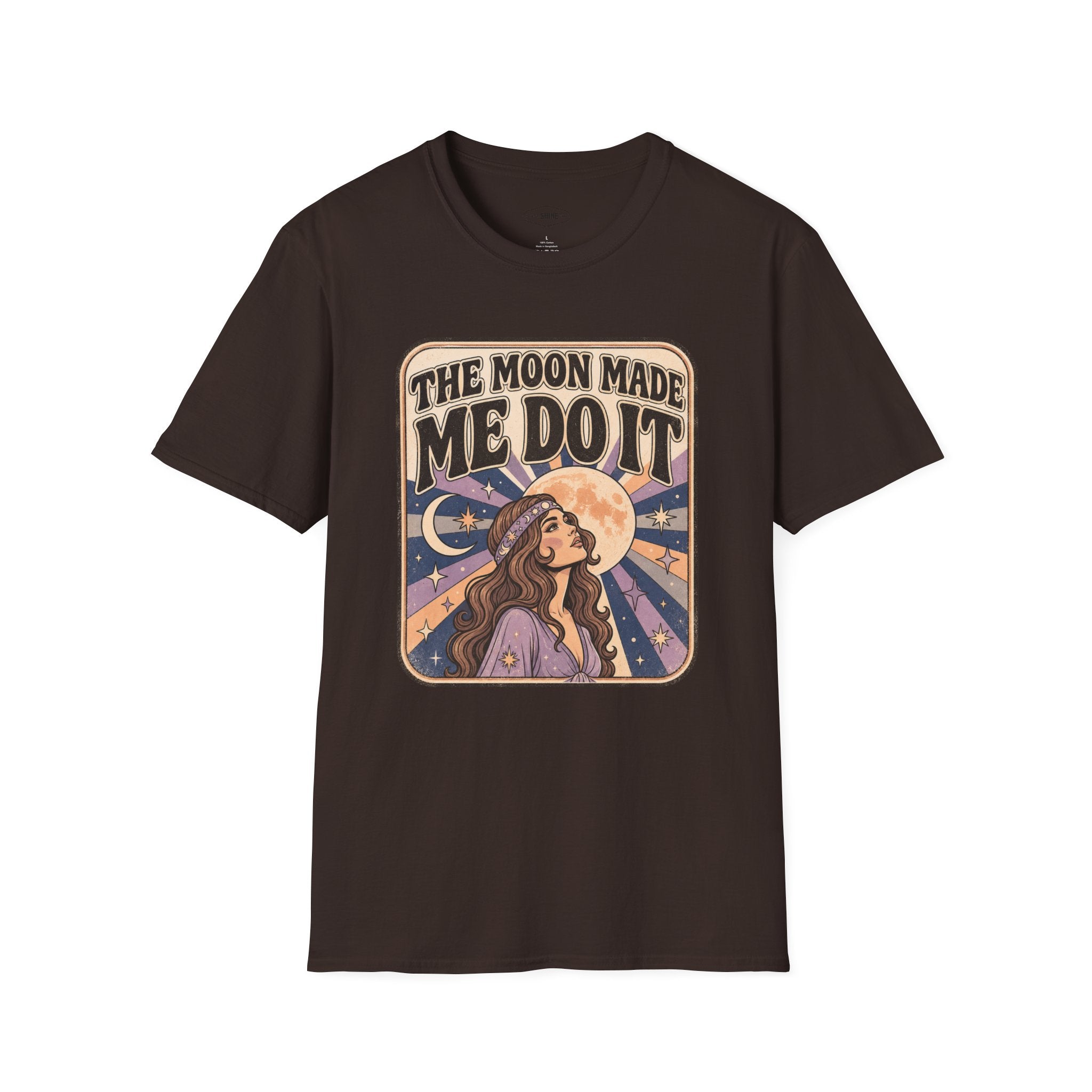 The Moon Made Me Do It T-Shirt Vintage Design