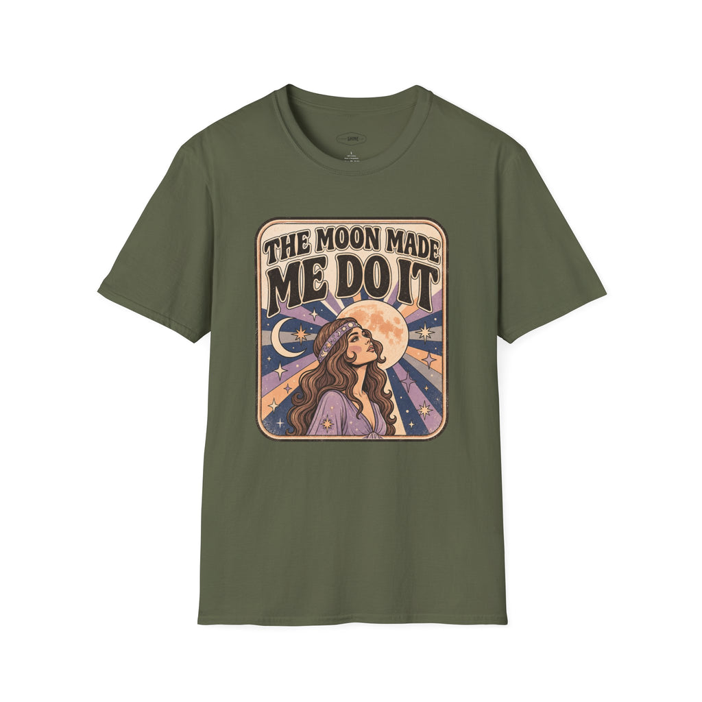 The Moon Made Me Do It T-Shirt Vintage Design
