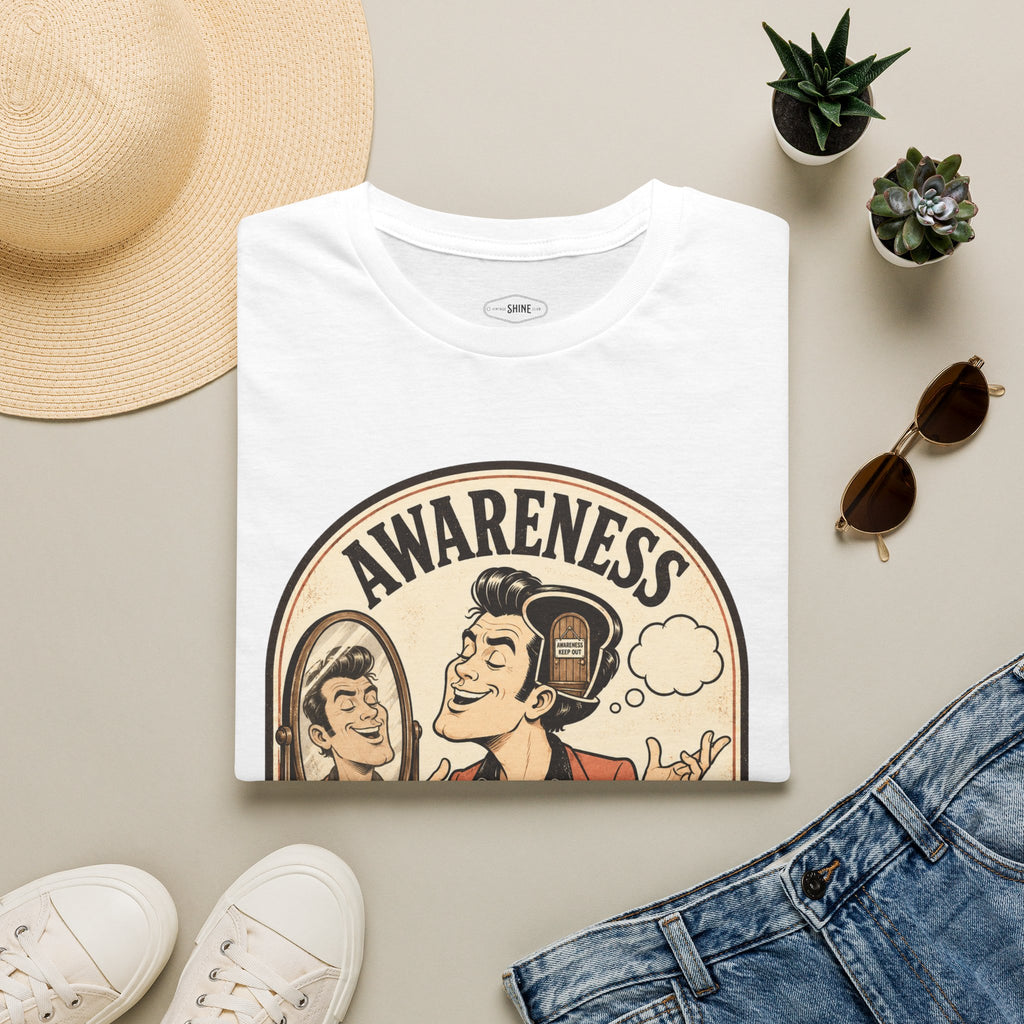 Awareness Never Made It In T-Shirt Vintage Design