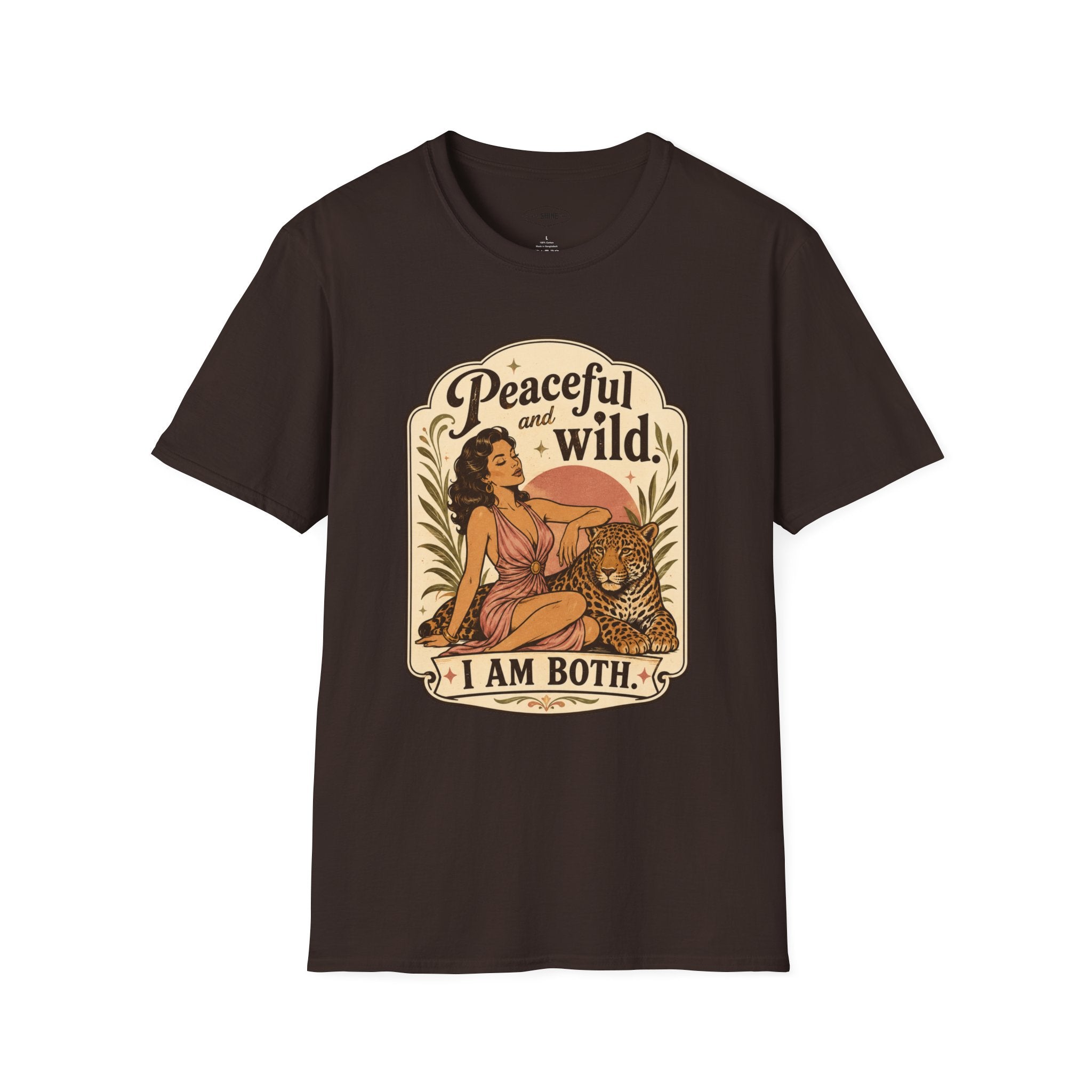 Peaceful and Wild, I Am Both T-Shirt Vintage Design