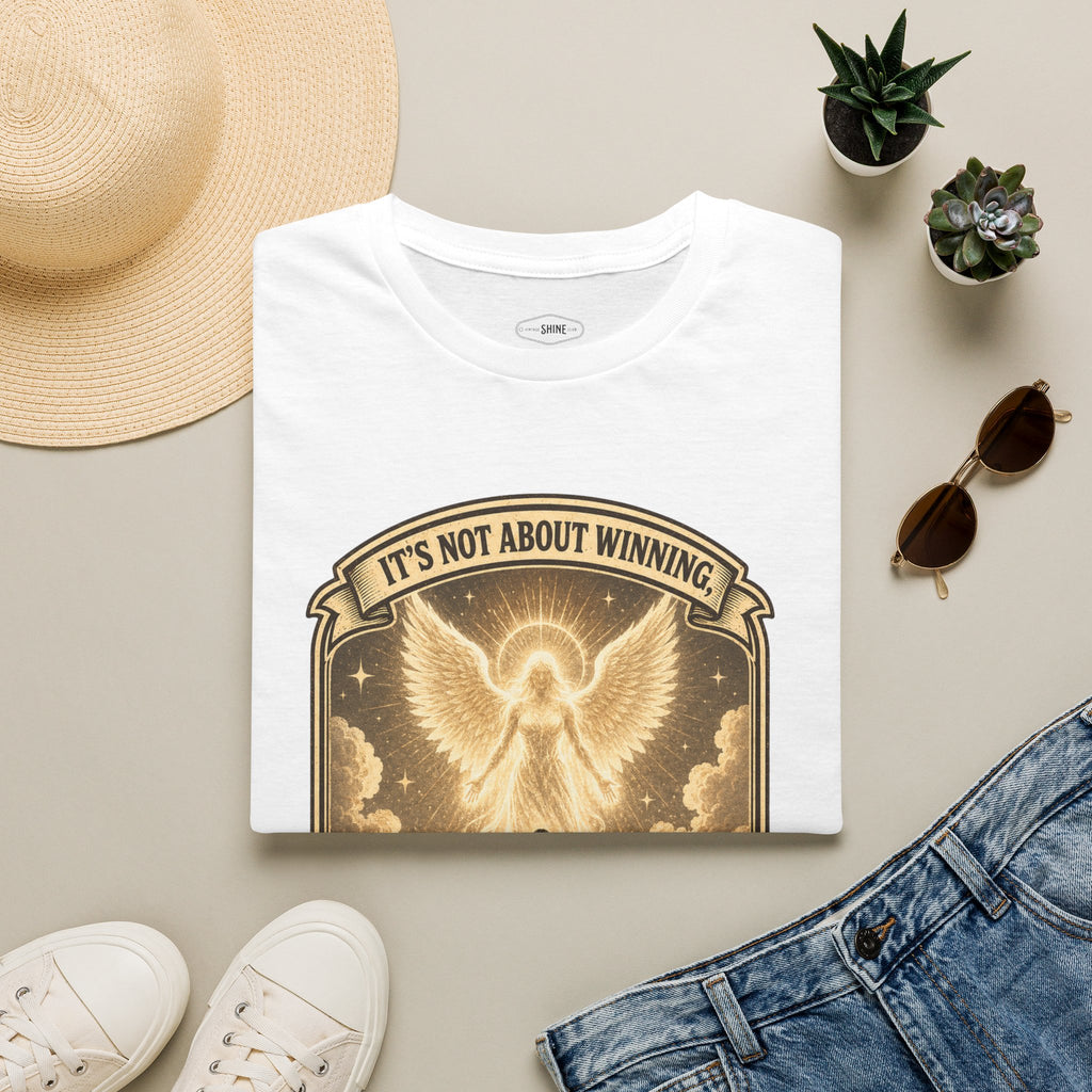 It's Not About Winning, It's About Waking Up T-Shirt Vintage Design