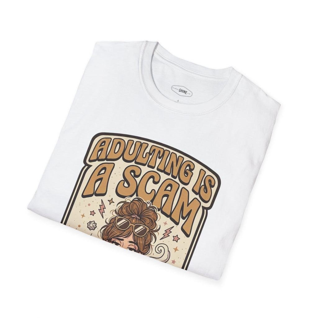 Adulting Is a Scam T-Shirt Vintage Design