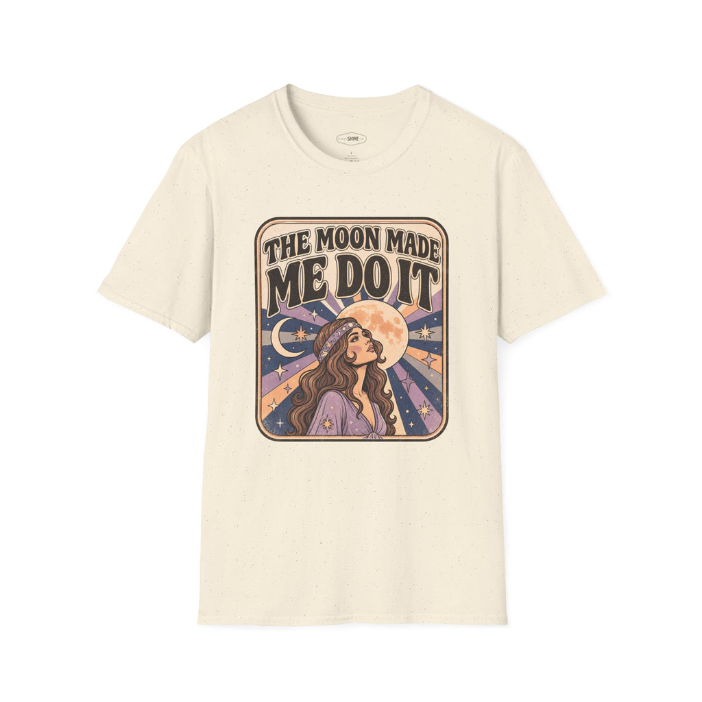 The Moon Made Me Do It T-Shirt Vintage Design