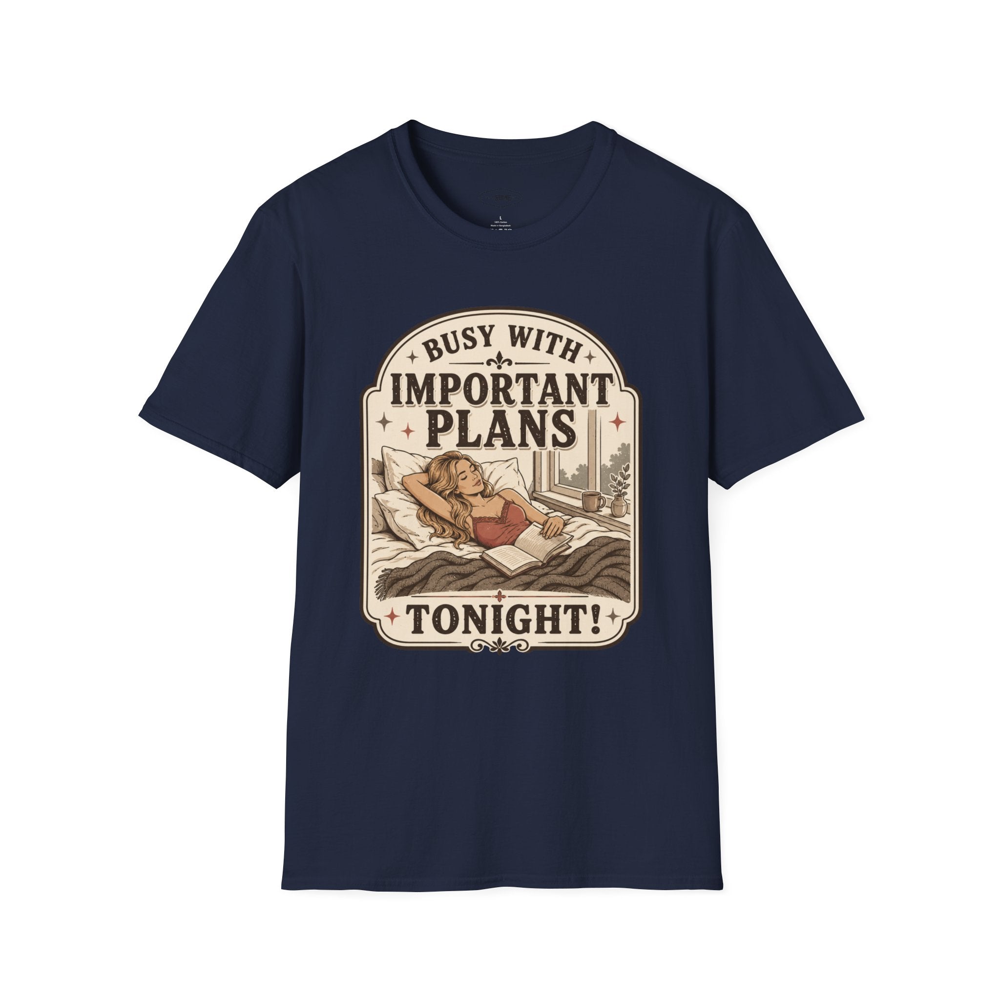 Busy With Important Plans Tonight T-Shirt Vintage Design