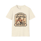 Socially Stunted Human T-Shirt Vintage Design