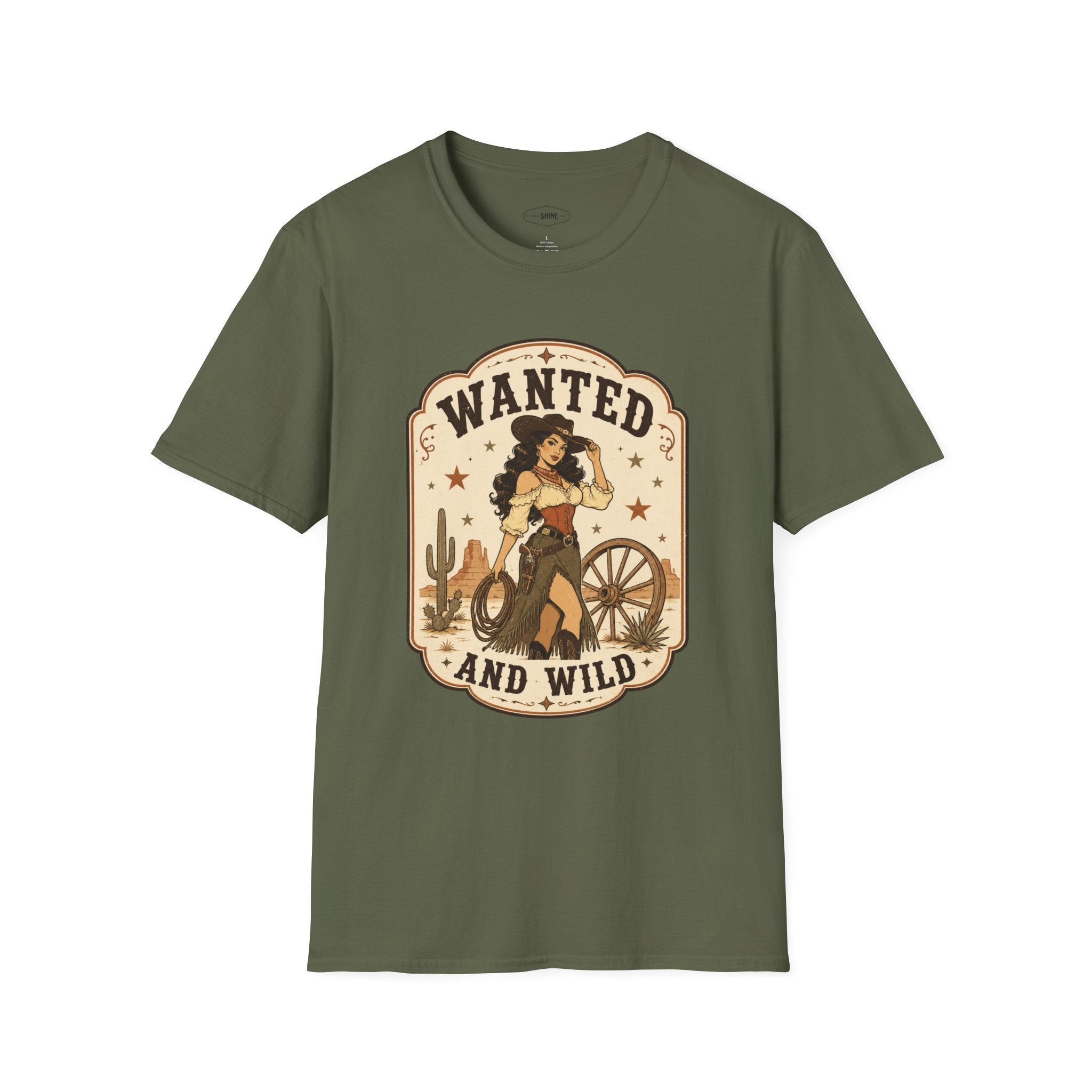 Wanted and Wild T-Shirt Vintage Design