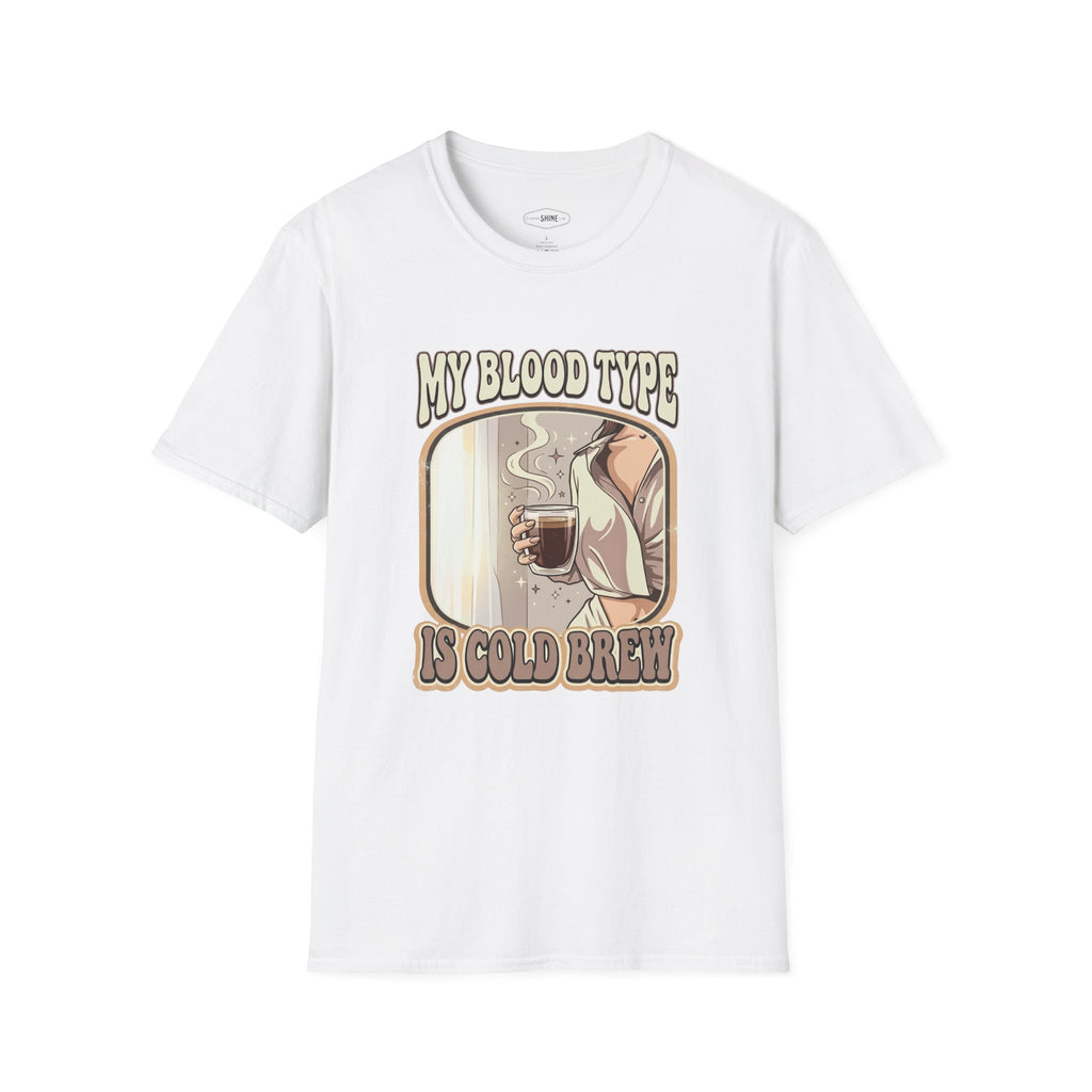 My Blood Type is Cold Brew T-Shirt Vintage Design