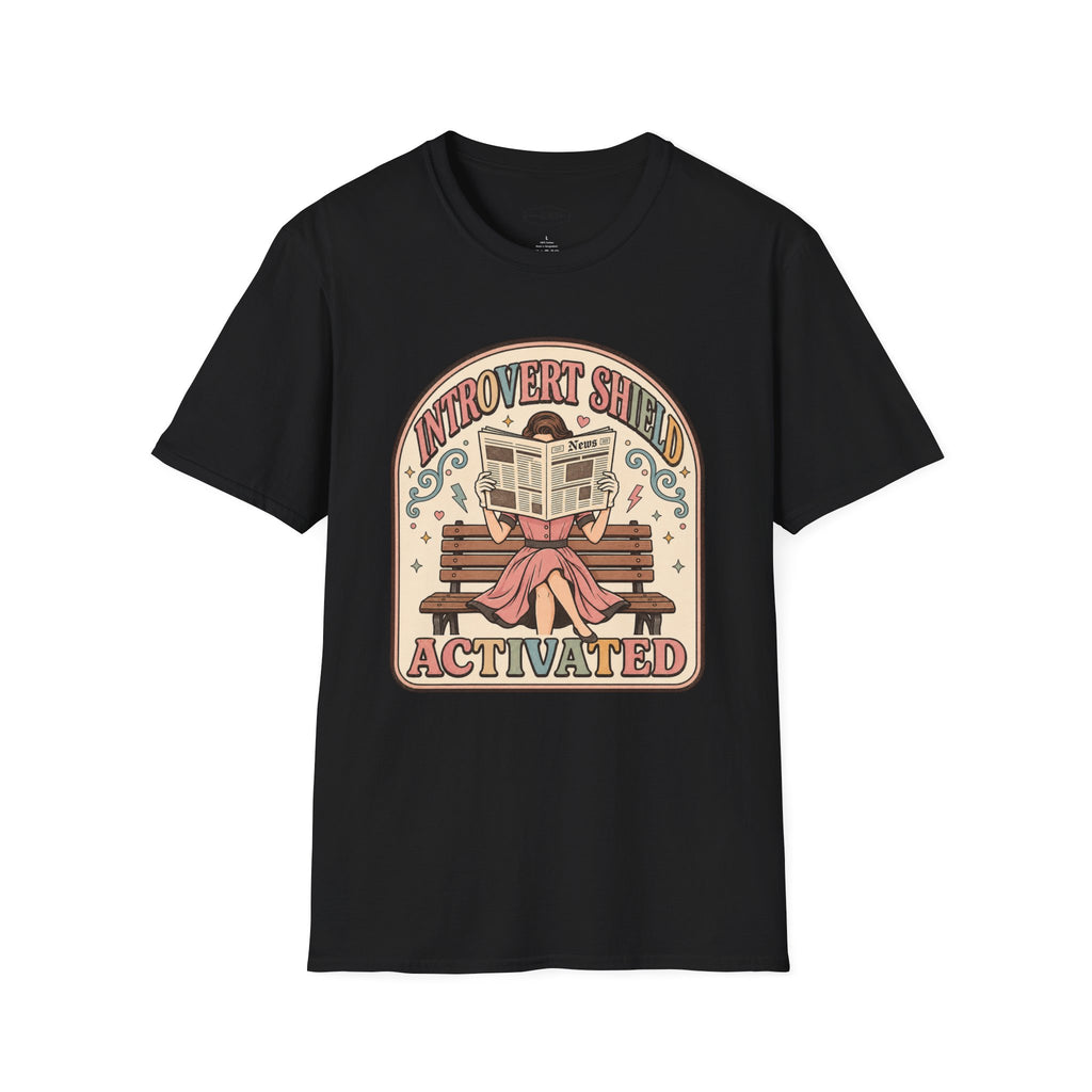 Introvert Shield Activated T-Shirt Vintage Design
