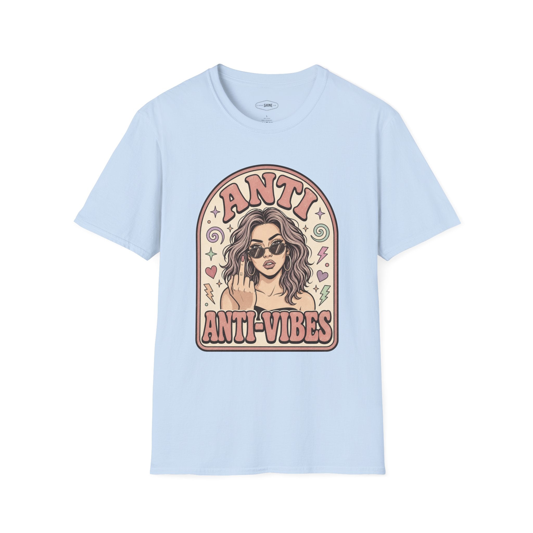 Anti Anti-Vibes T-Shirt Vintage Design