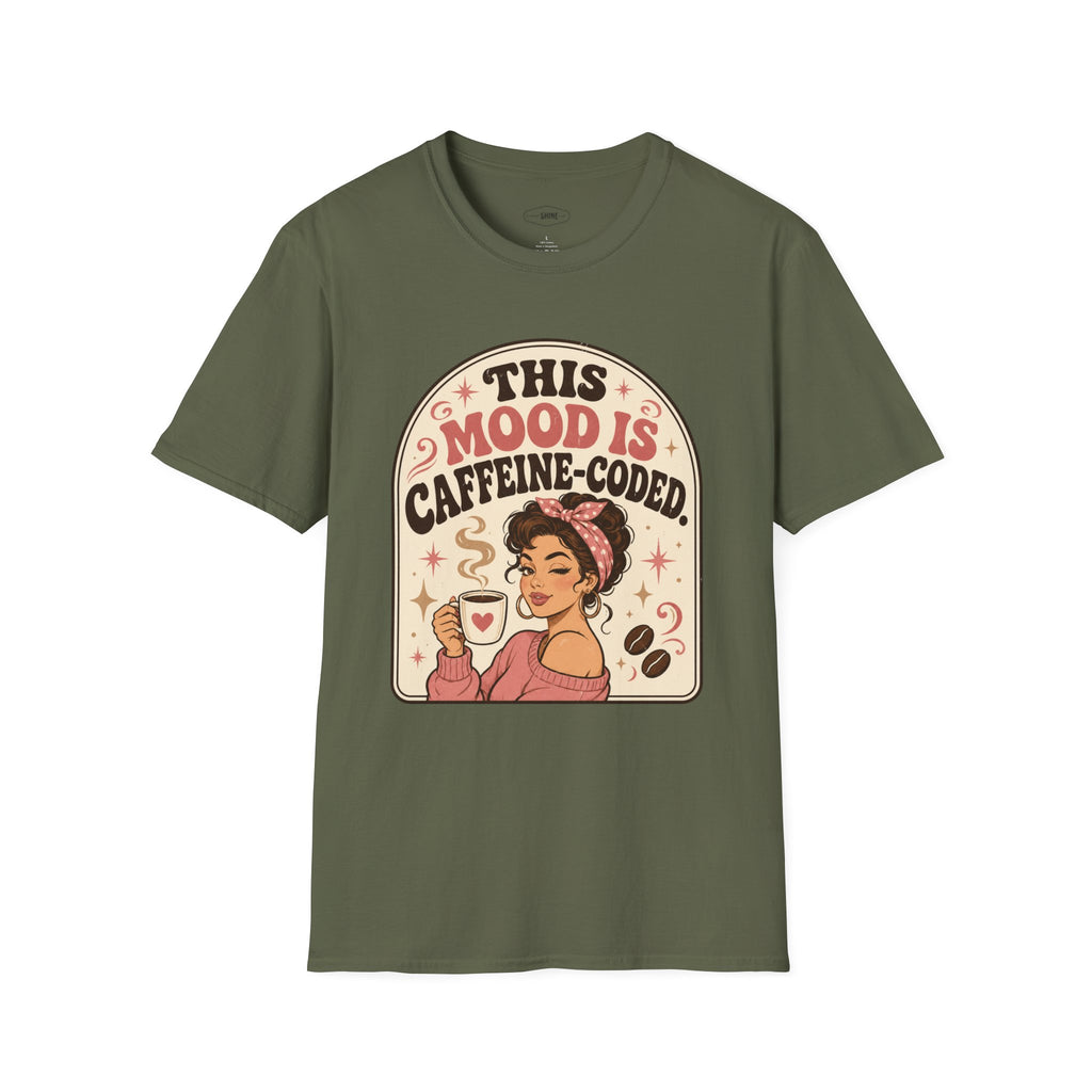 This Mood Is Caffeine-Coded T-Shirt Vintage Design