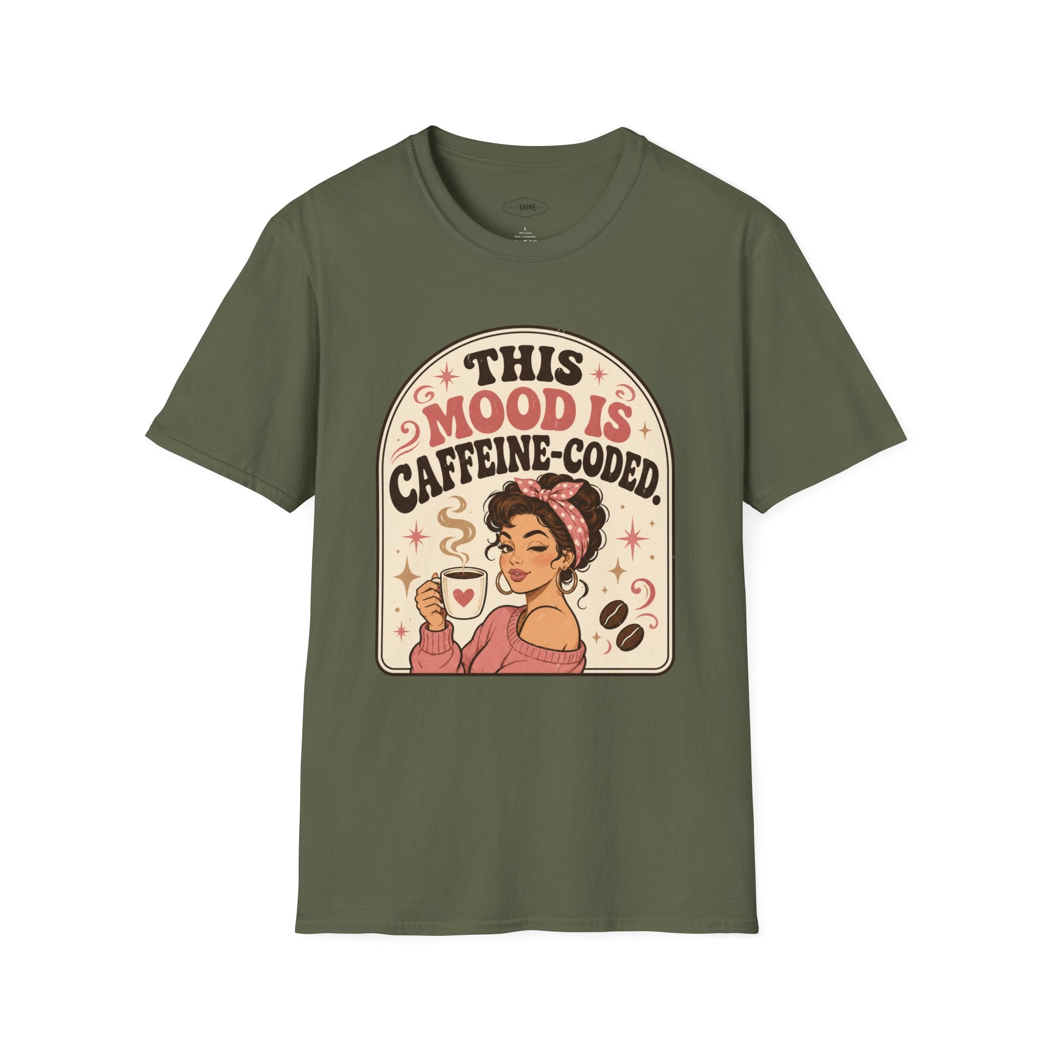This Mood Is Caffeine-Coded T-Shirt Vintage Design