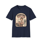 Serving Looks & Fines T-Shirt Vintage Design
