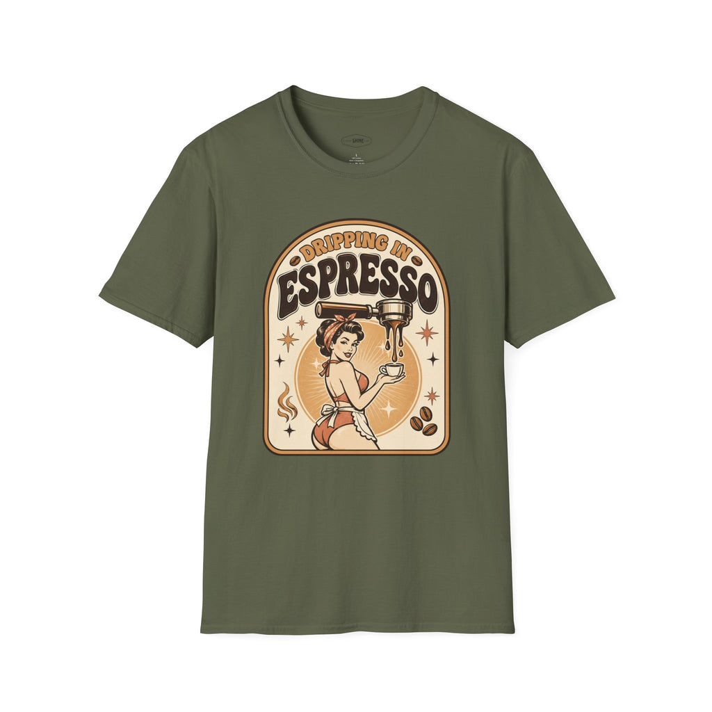Dripping in Espresso T-Shirt Vintage Design