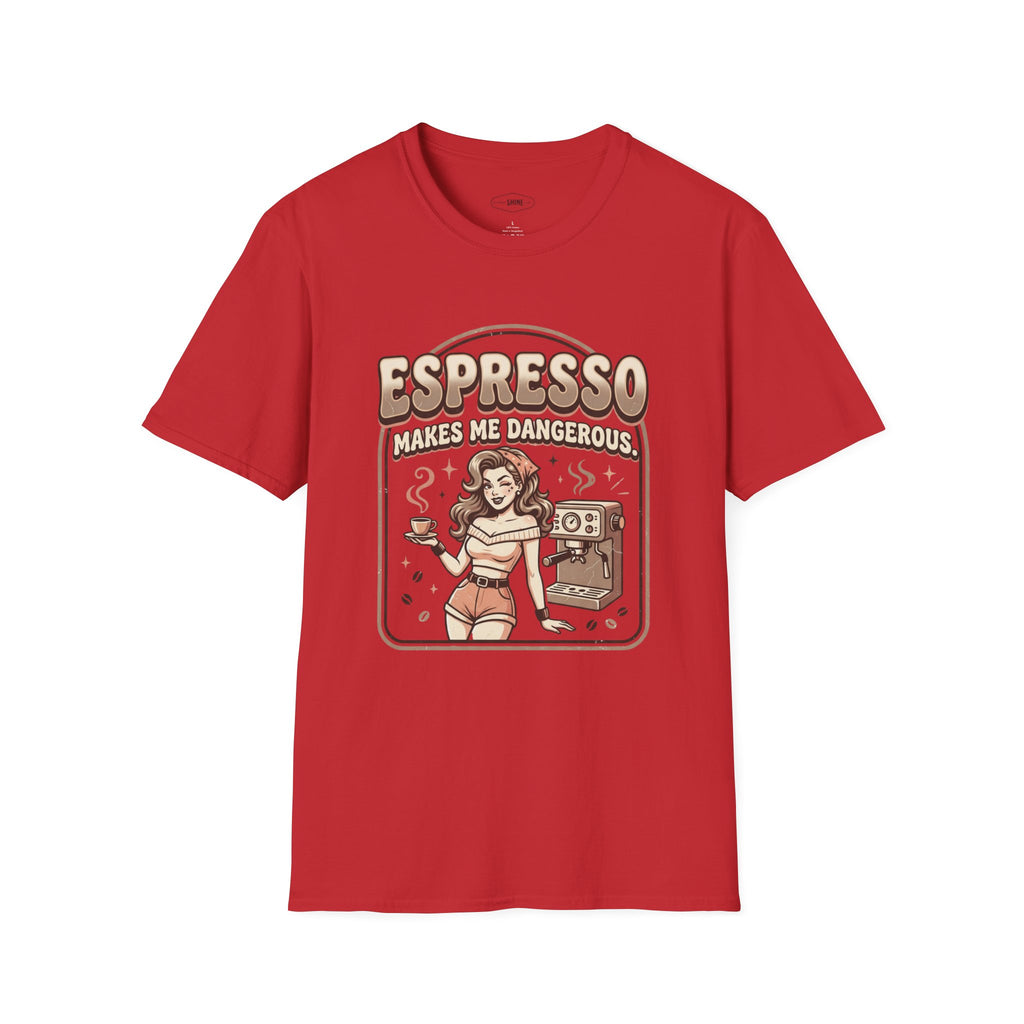 Espresso Makes Me Dangerous T-Shirt Vintage Design