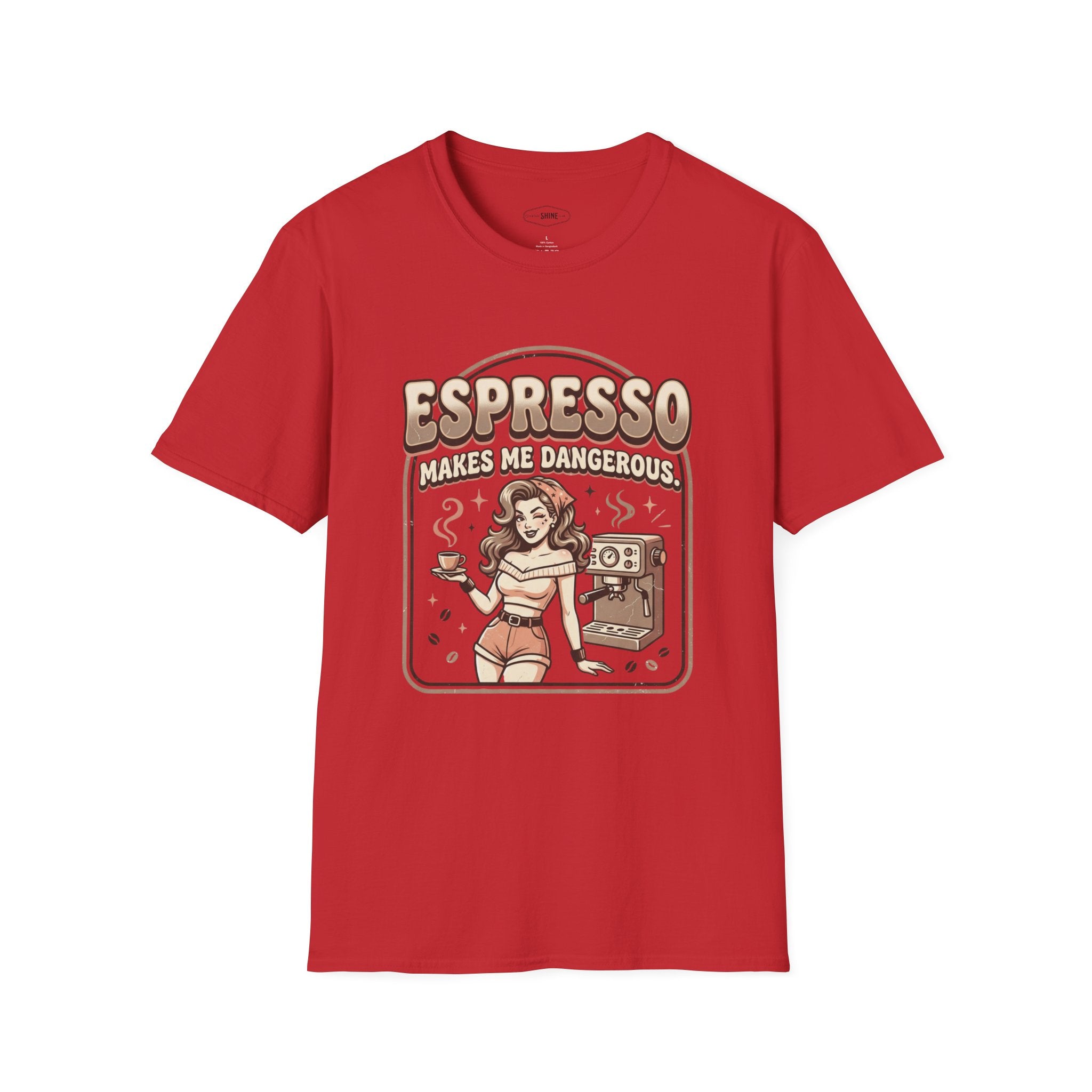 Espresso Makes Me Dangerous T-Shirt Vintage Design