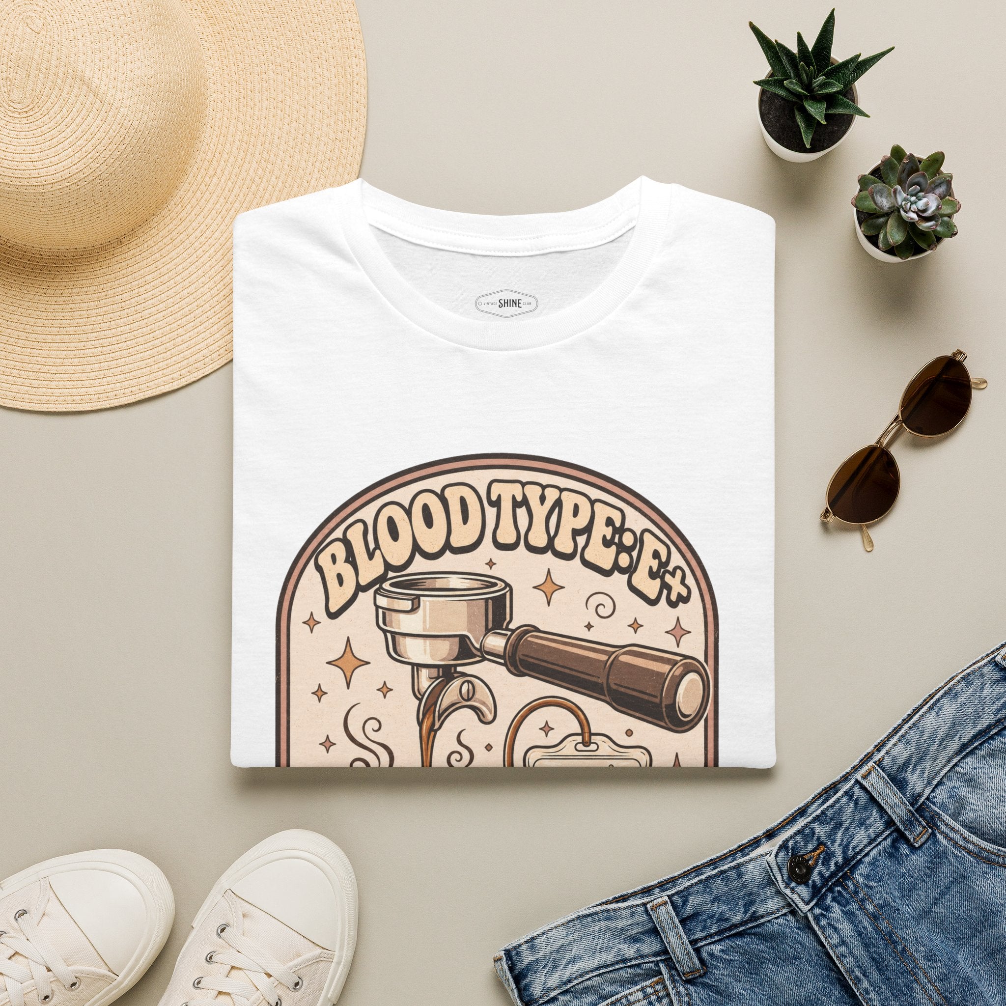 Blood Type: Double Shot T-Shirt Vintage Design