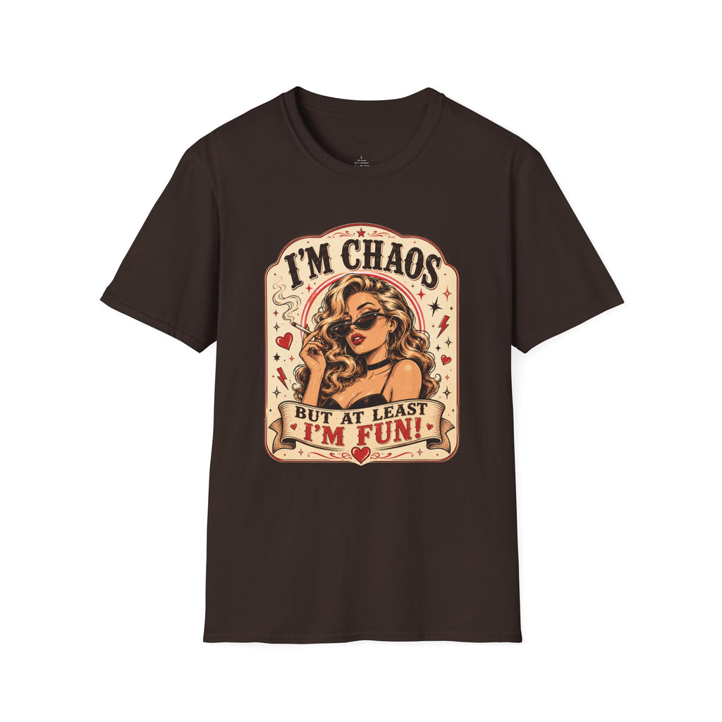 I'm Chaos but At Least I'm Fun T-Shirt Vintage Design