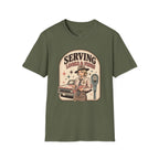Serving Looks & Fines T-Shirt Vintage Design