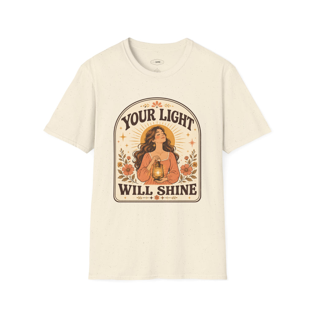 Your Light Will Shine T-Shirt Vintage Design
