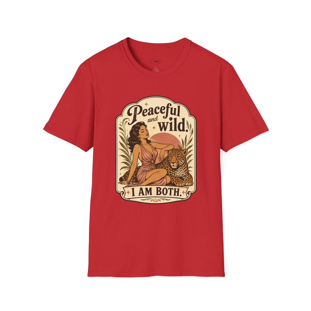 Peaceful and Wild, I Am Both T-Shirt Vintage Design