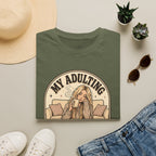 My Adulting Is Managed by Caffeine T-Shirt Vintage Design