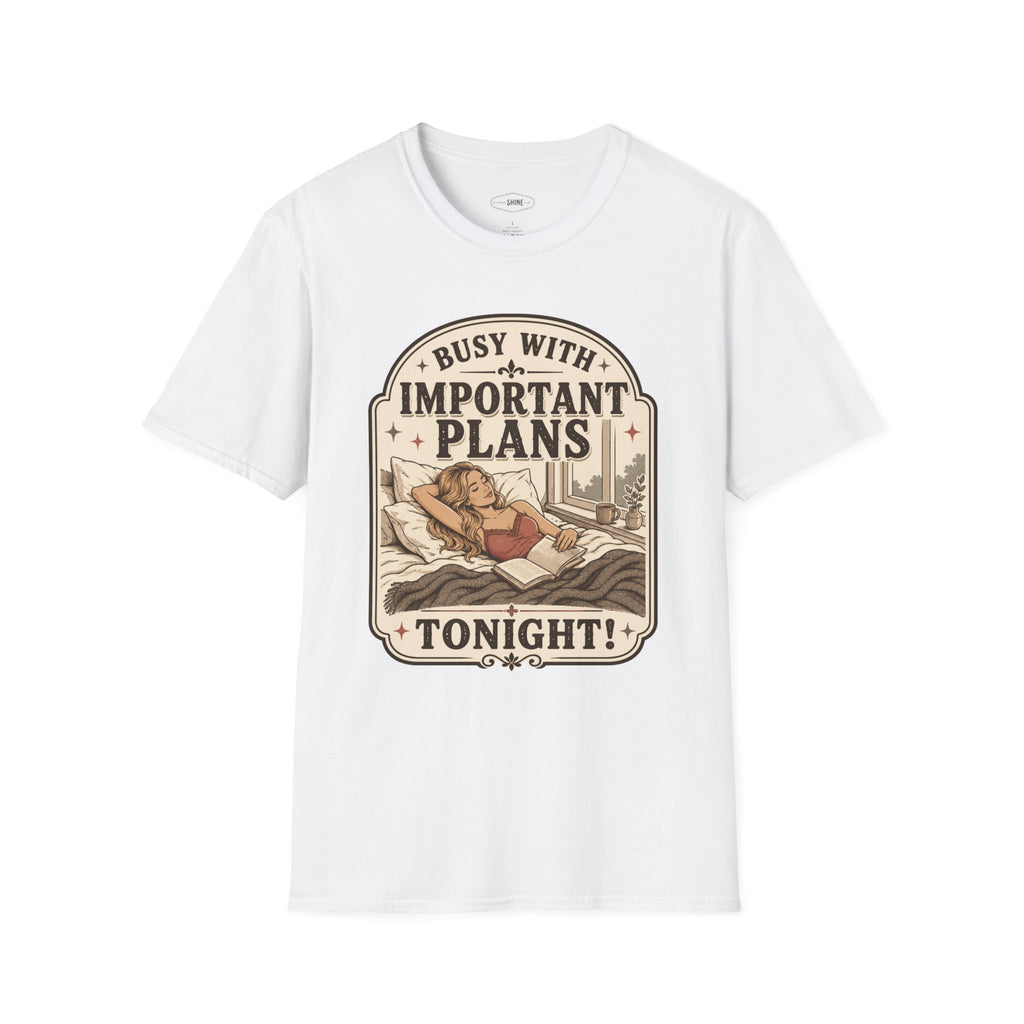 Busy With Important Plans Tonight T-Shirt Vintage Design
