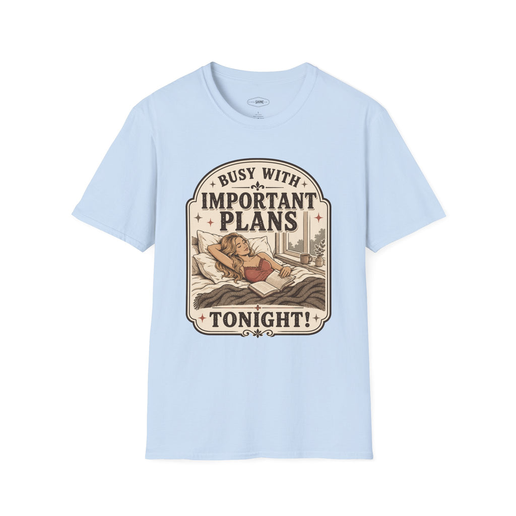 Busy With Important Plans Tonight T-Shirt Vintage Design