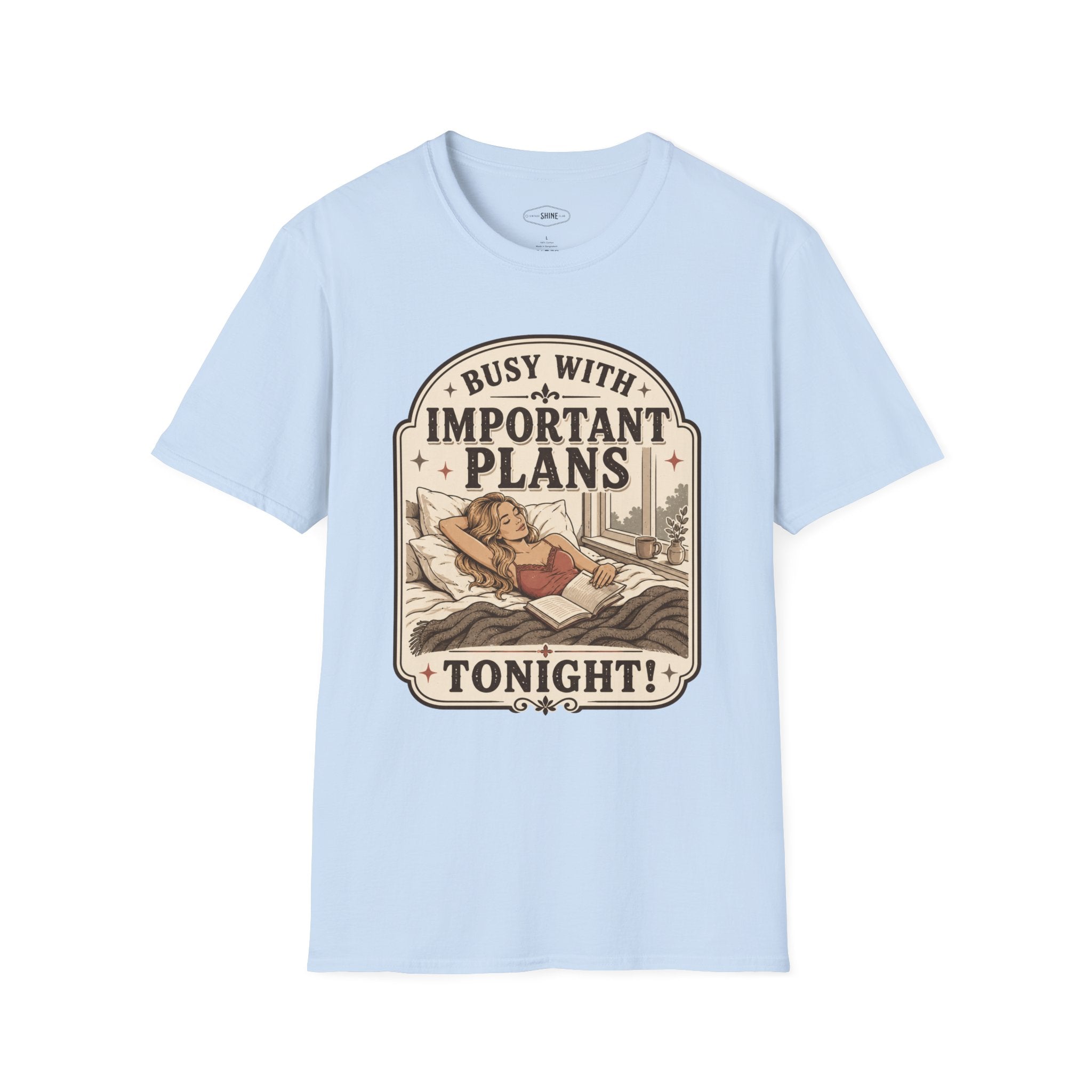 Busy With Important Plans Tonight T-Shirt Vintage Design