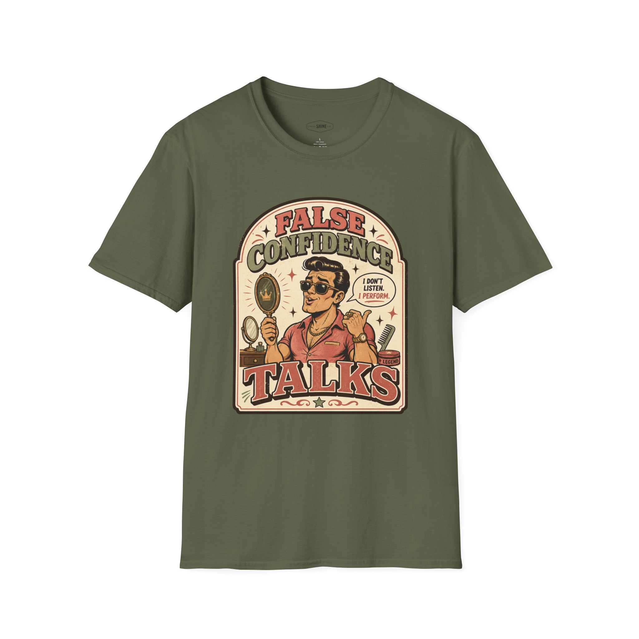 False Confidence Talks T-Shirt Vintage Design