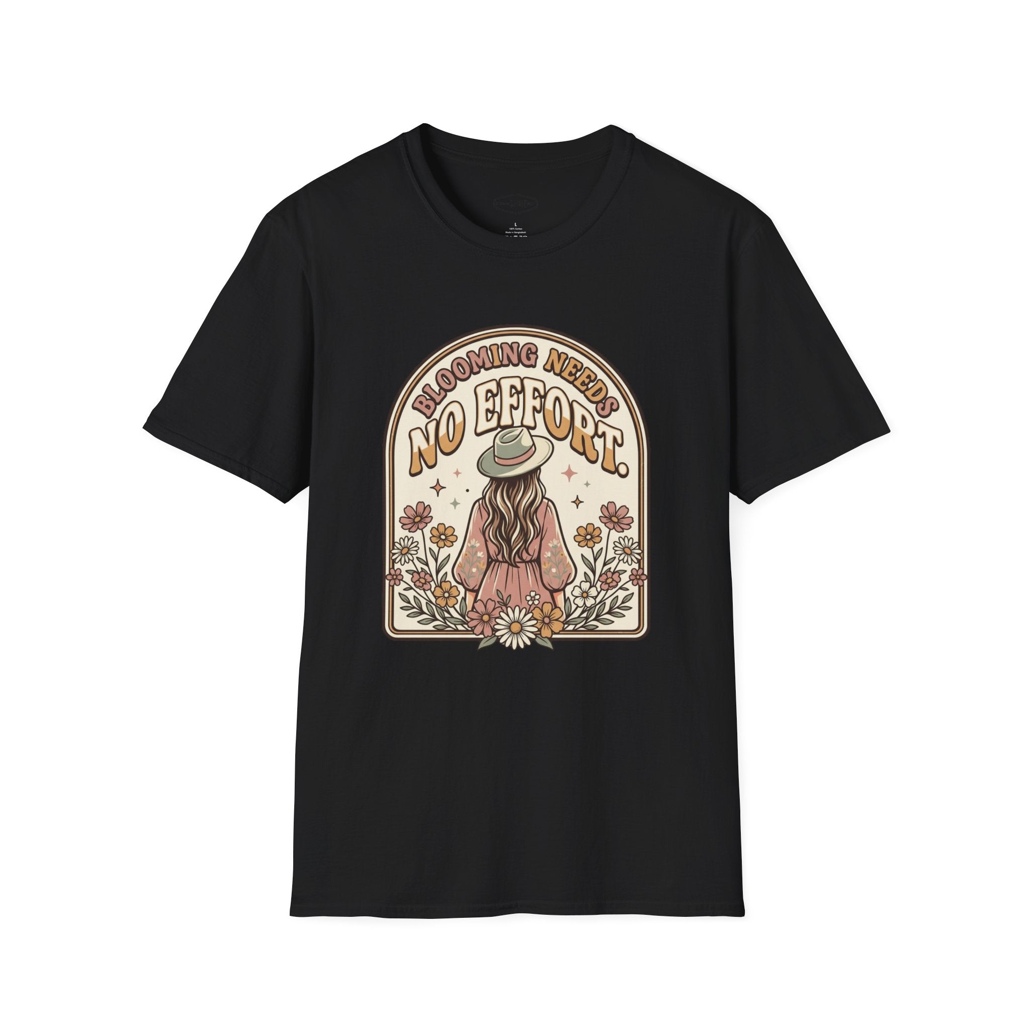 Blooming Needs No Effort T-Shirt Vintage Design