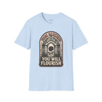 From Darkness You Will Flourish T-Shirt Vintage Design