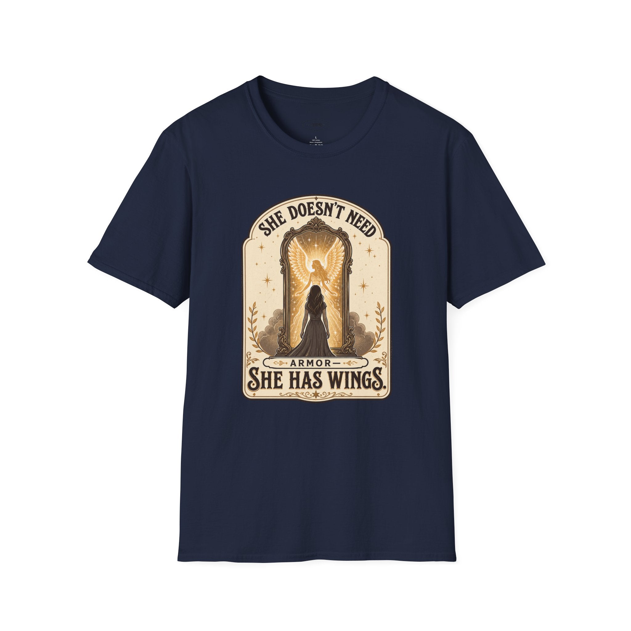 She Doesn't Need Armor, She Has Wings T-Shirt Vintage Design