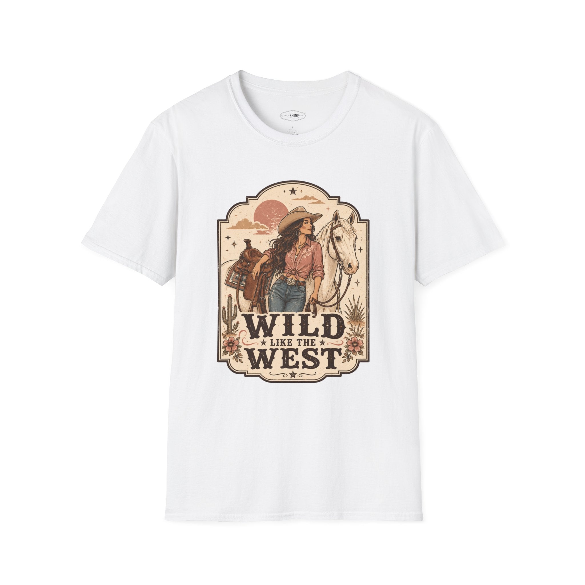 Wild Like the West T-Shirt Vintage Design