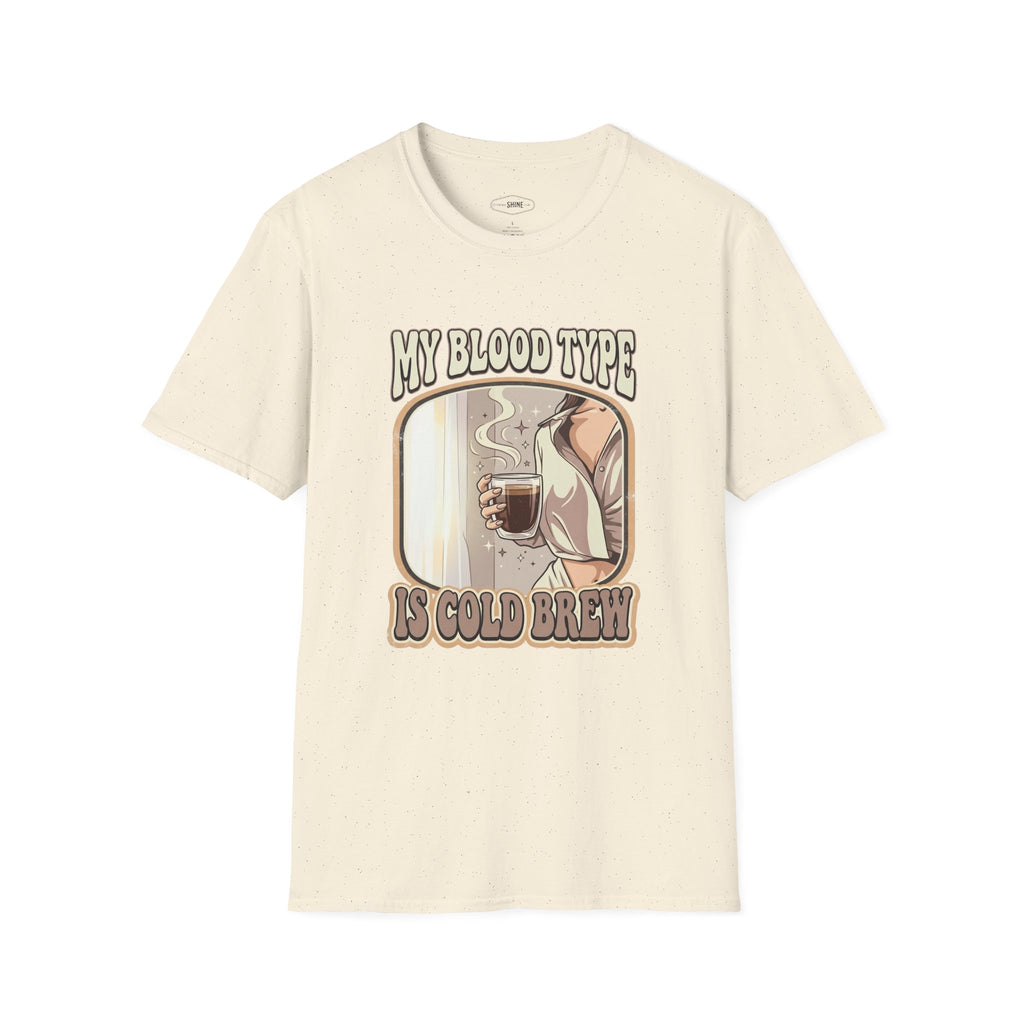 My Blood Type is Cold Brew T-Shirt Vintage Design