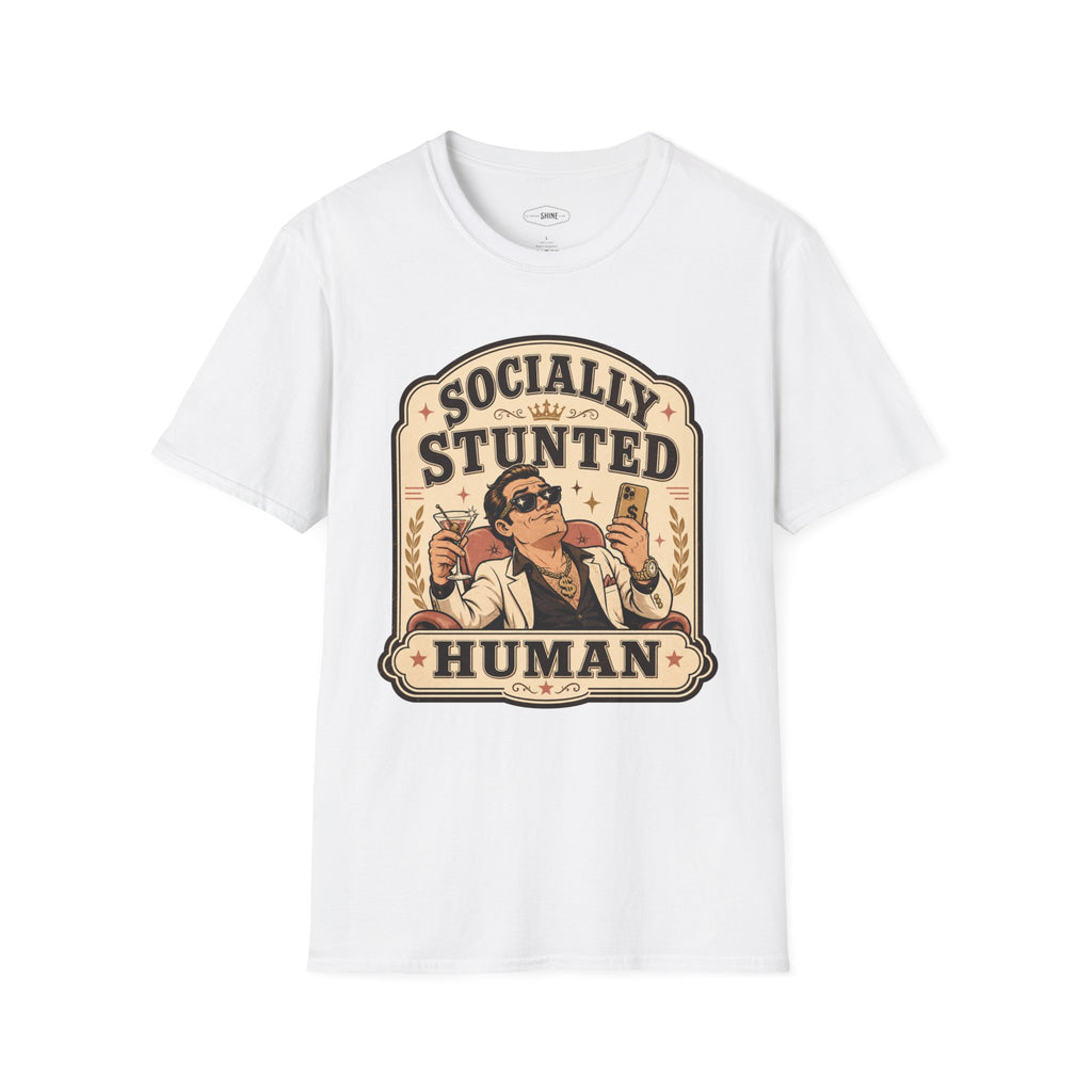 Socially Stunted Human T-Shirt Vintage Design