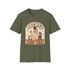 Brewed This Way T-Shirt Vintage Design