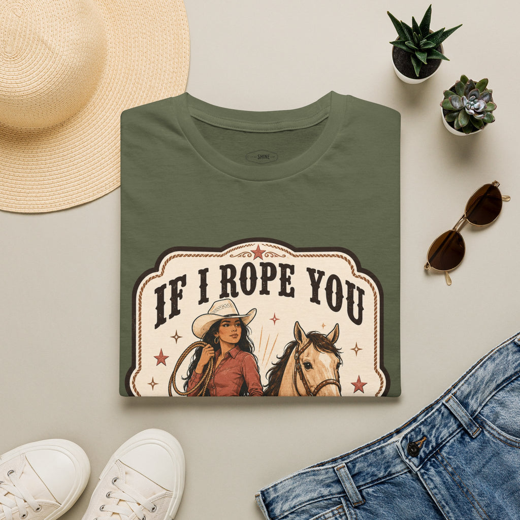 If I Rope You, Can I Keep You? T-Shirt Vintage Design