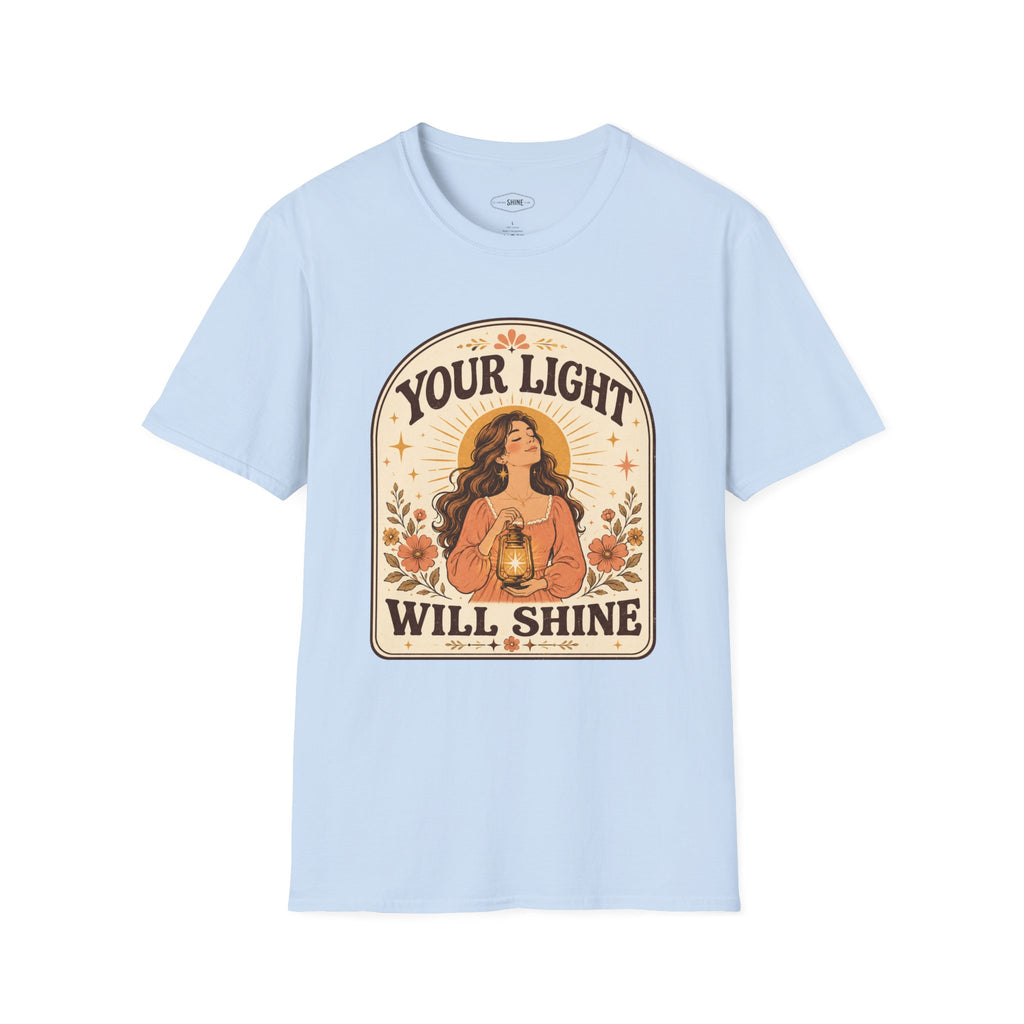 Your Light Will Shine T-Shirt Vintage Design