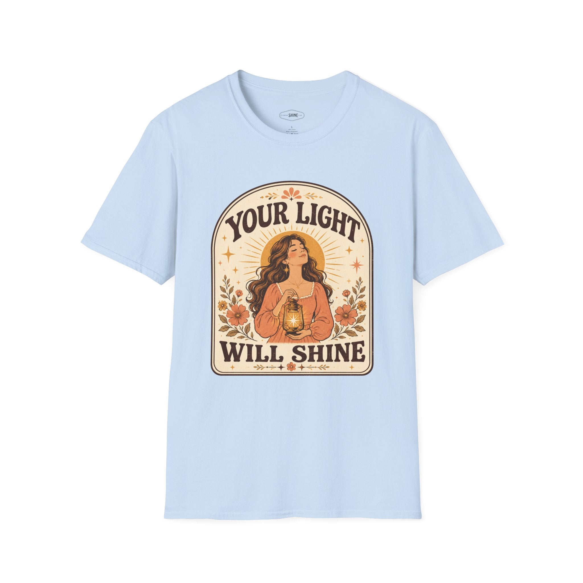 Your Light Will Shine T-Shirt Vintage Design