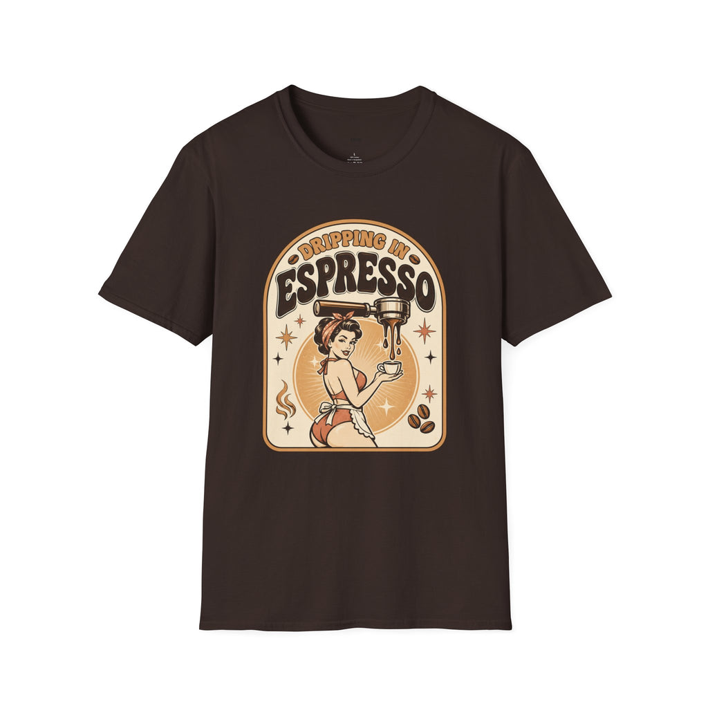 Dripping in Espresso T-Shirt Vintage Design
