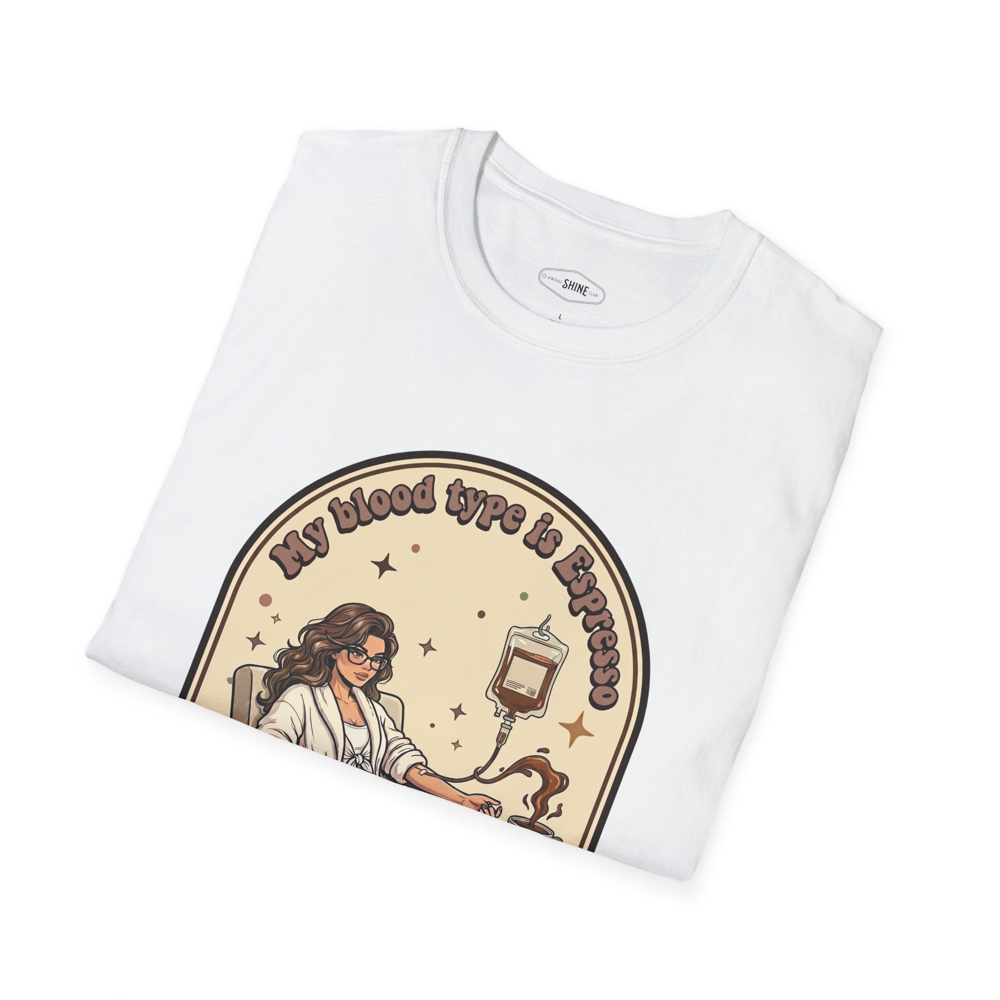 My Blood Type Is Espresso T-Shirt Vintage Design
