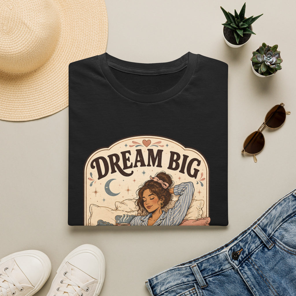 Dream Big, Sleep In T-Shirt Vintage Design
