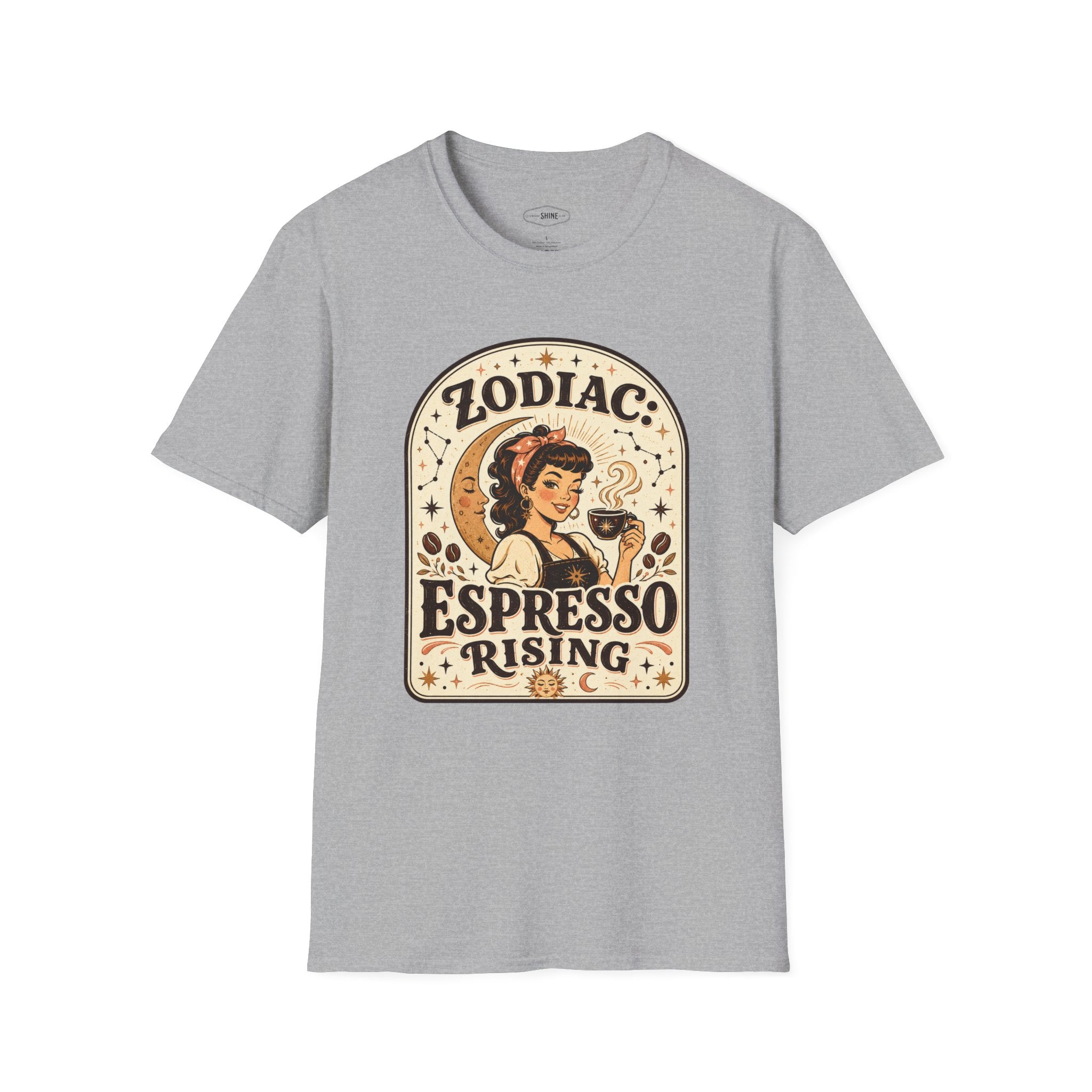 Zodiac Espresso Rising T-Shirt Vintage Design