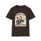 Talks a Lot Knows Little T-Shirt Vintage Design
