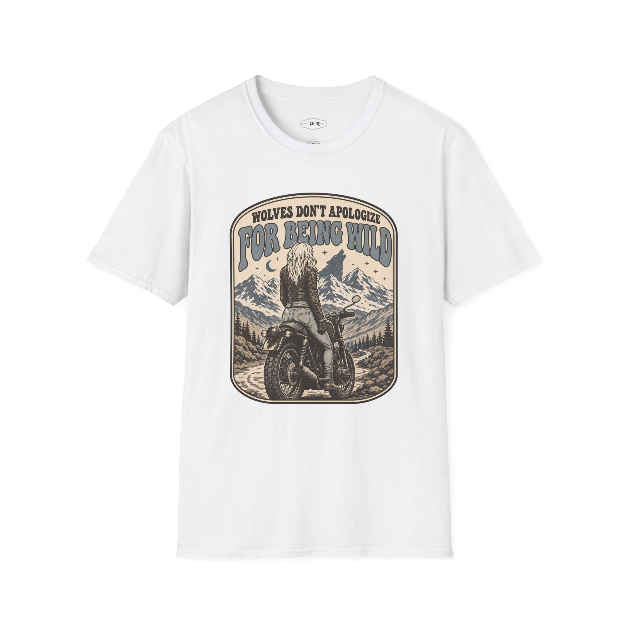 Wolves Don't Apologize for Being Wild T-Shirt Vintage Design