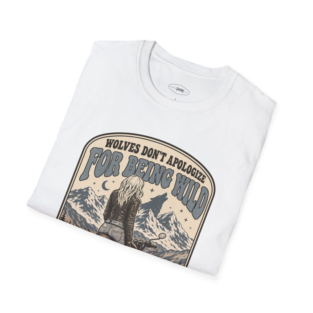 Wolves Don't Apologize for Being Wild T-Shirt Vintage Design
