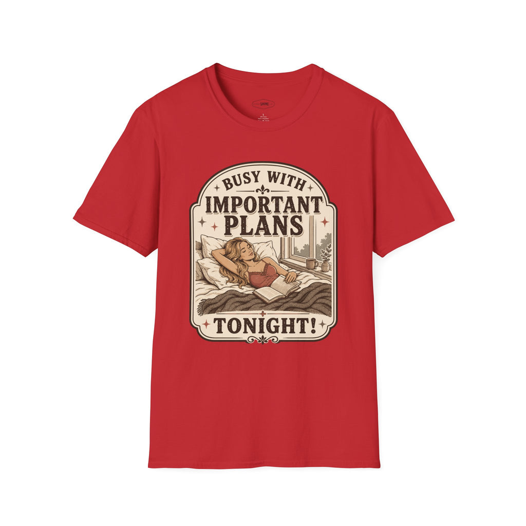 Busy With Important Plans Tonight T-Shirt Vintage Design