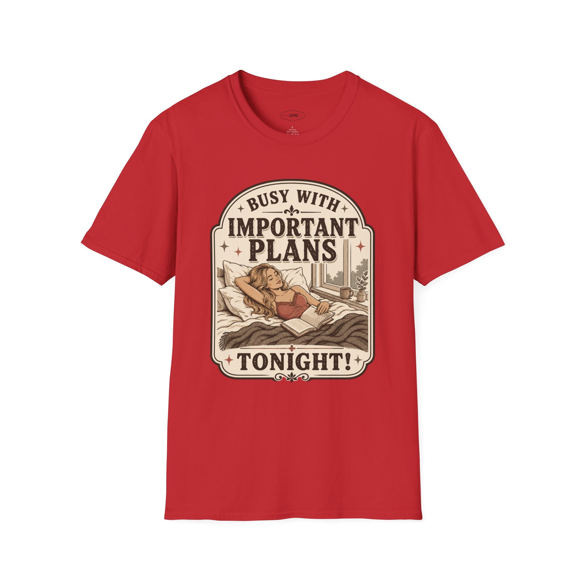 Busy With Important Plans Tonight T-Shirt Vintage Design