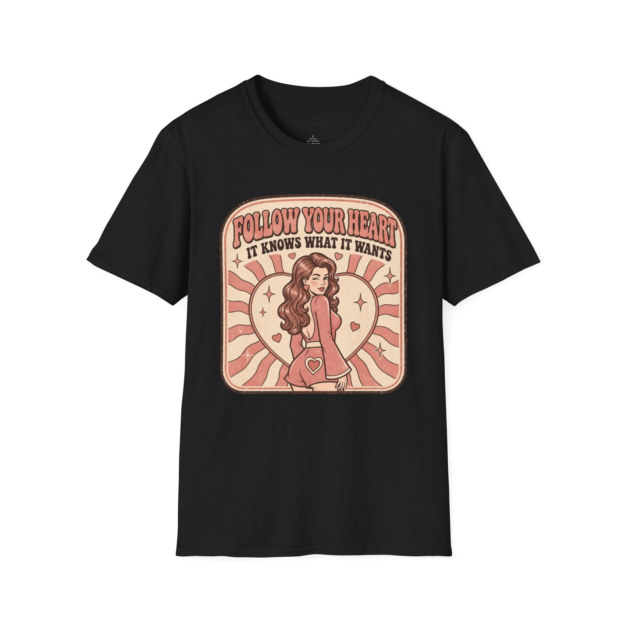 Follow Your Heart T-Shirt Vintage Design